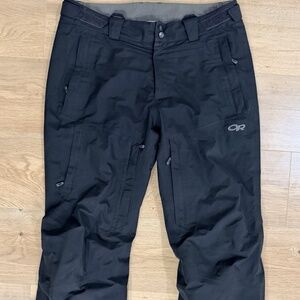 OUTDOOR RESEARCH Men's Tungsten GORE-TEX Waterproof Snow Pants Black Sz L